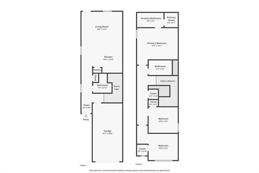 2D floor plan layout of this home in Tillage Farms: Wellton Haven, Princeton, TX (Image 5).