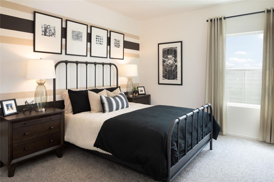 Furnished interior view inside a new home in Meadowlark Preserve, Pflugerville (Image 6).