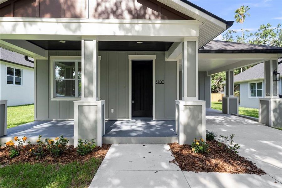 Exterior details and patio area of a home in , Tampa (Image 3). Exterior details and patio area of a home in , Tampa (Image 3).
