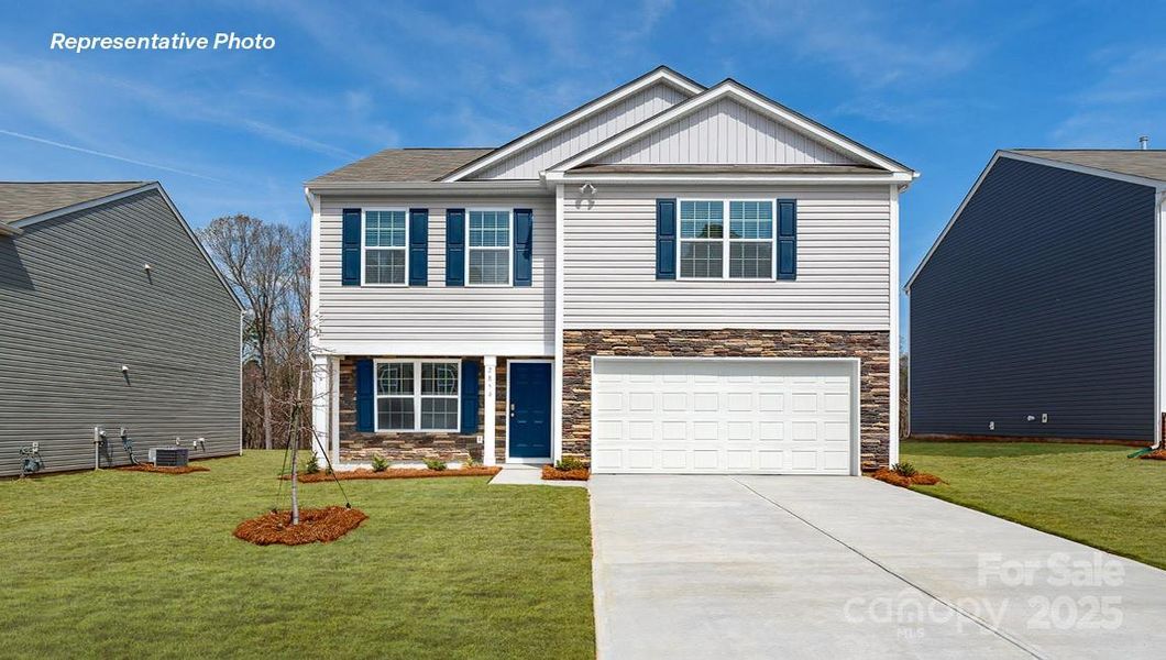 Front exterior of a new home in Villages of Maiden, Maiden, NC, highlighting curb appeal (Image 1).
