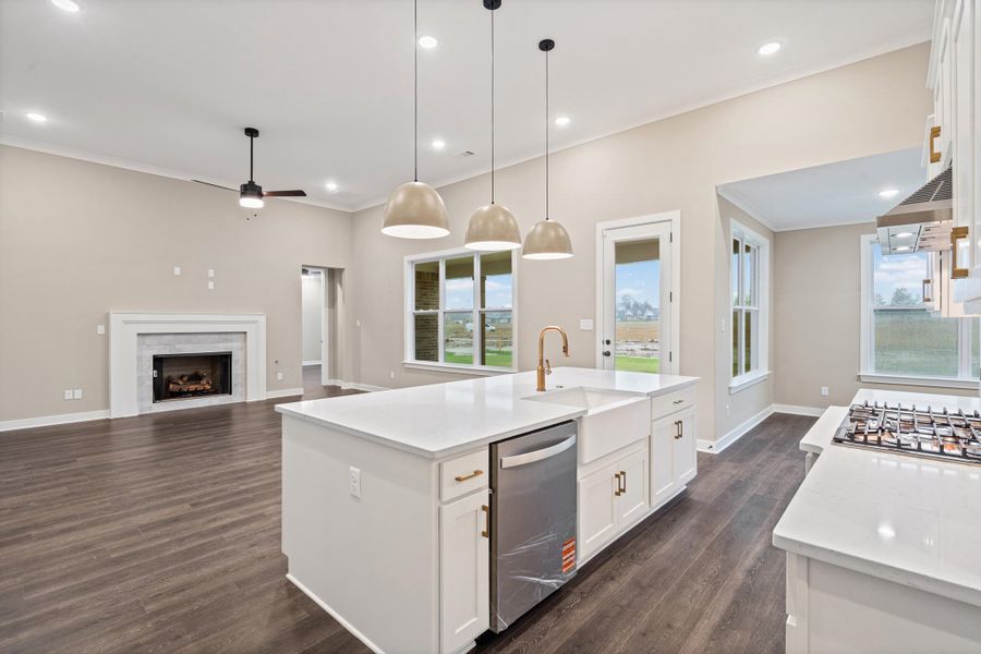 Furnished interior view inside a new home in Lockwood, Collierville (Image 9). Furnished interior view inside a new home in Lockwood, Collierville (Image 9).