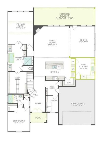 2D floor plan layout of this home in Sienna 60’, Missouri City, TX (Image 3). 2D floor plan layout of this home in Sienna 60’, Missouri City, TX (Image 3).