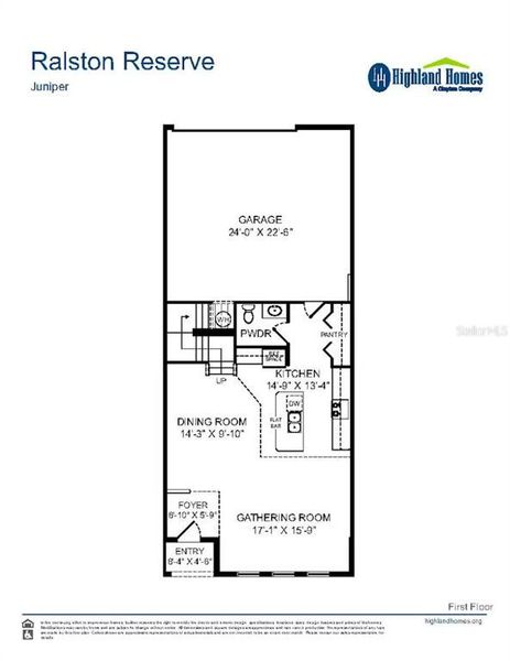 2D floor plan layout of this home in , St. Cloud, FL (Image 3).