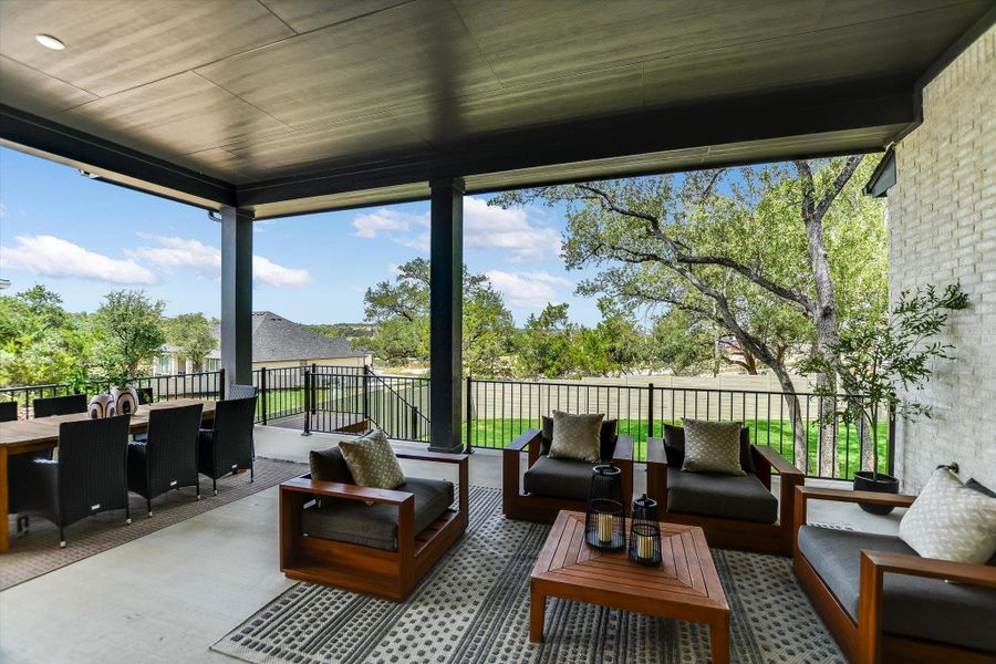 Back Covered Porch (Staged)