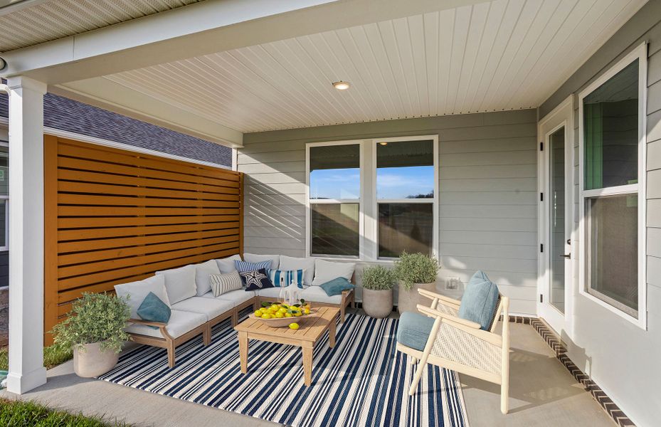 Exterior details and patio area of a home in Del Webb Barton Village, Lebanon (Image 20).