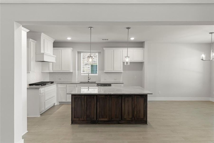 Furnished interior view inside a new home in Villages of Creekwood, Frisco (Image 4). Furnished interior view inside a new home in Villages of Creekwood, Frisco (Image 4).