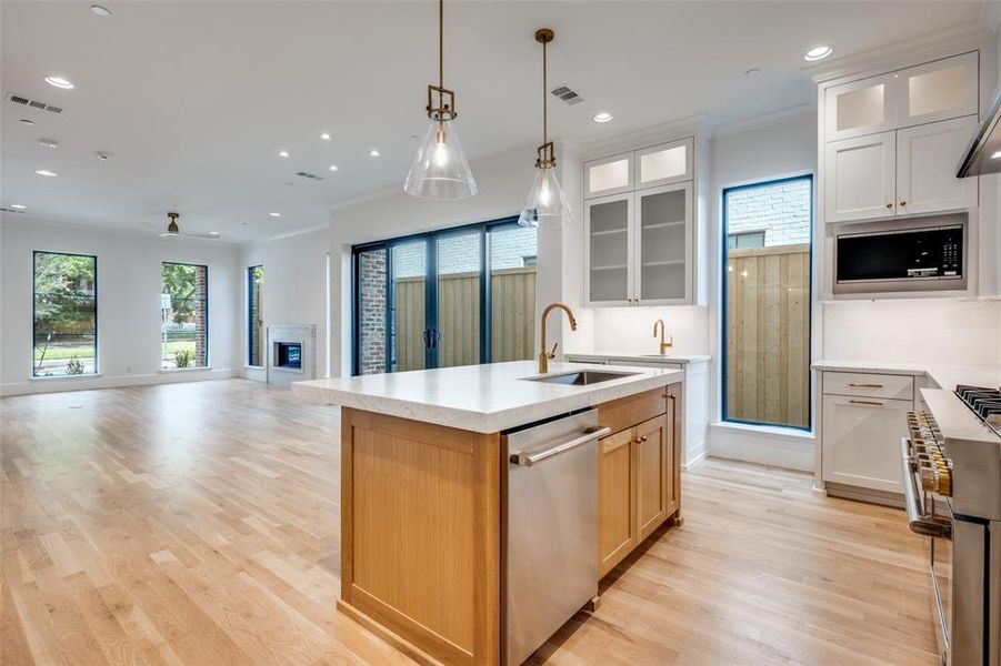 Kitchen open to the Dining & Living Areas Kitchen open to the Dining & Living Areas