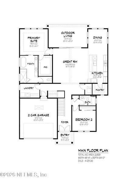 2D floor plan layout of this home in , Neptune Beach, FL (Image 6). 2D floor plan layout of this home in , Neptune Beach, FL (Image 6).