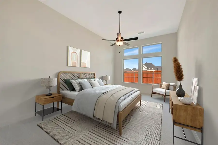 Furnished interior view inside a new home in Sandbrock Ranch, Aubrey (Image 9). Furnished interior view inside a new home in Sandbrock Ranch, Aubrey (Image 9).