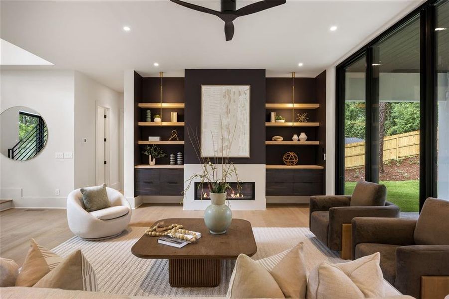 Furnished interior view inside a new home in , Atlanta (Image 33).
