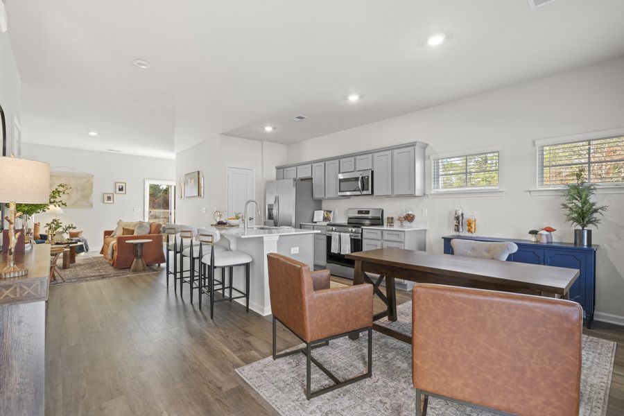 Furnished interior view inside a new home in Towns at Lake Greenwood, Greenwood (Image 5). Furnished interior view inside a new home in Towns at Lake Greenwood, Greenwood (Image 5).