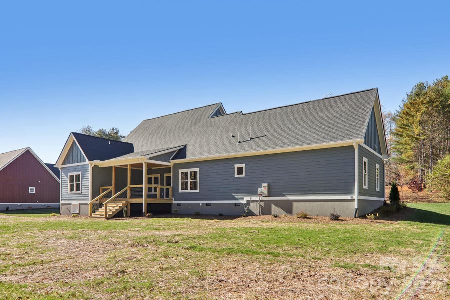 Exterior details and patio area of a home in , Hendersonville (Image 21).