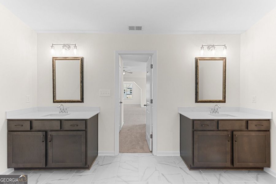Furnished interior view inside a new home in Juliette Crossing, Forsyth (Image 4).