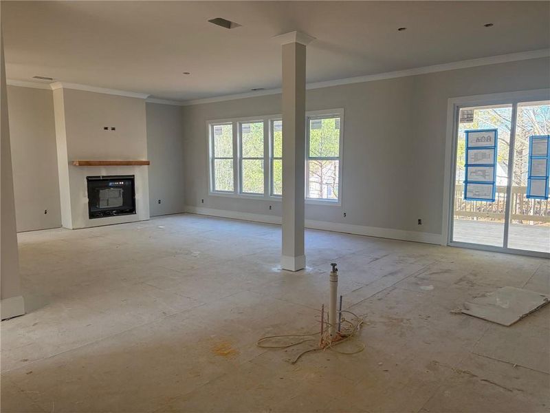 In-progress construction of a new home in , Flowery Branch, GA (Image 22).