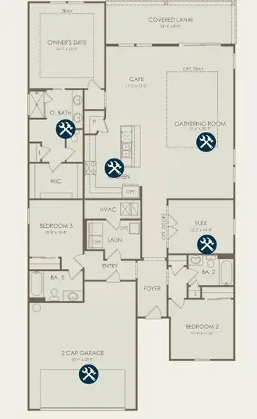 2D floor plan layout of this home in Overland, Locust Grove, GA (Image 5). 2D floor plan layout of this home in Overland, Locust Grove, GA (Image 5).