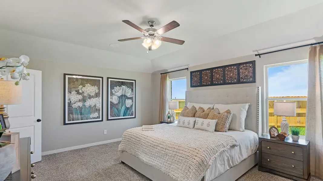 Furnished interior view inside a new home in The Lakes Northwest, Robstown (Image 9).