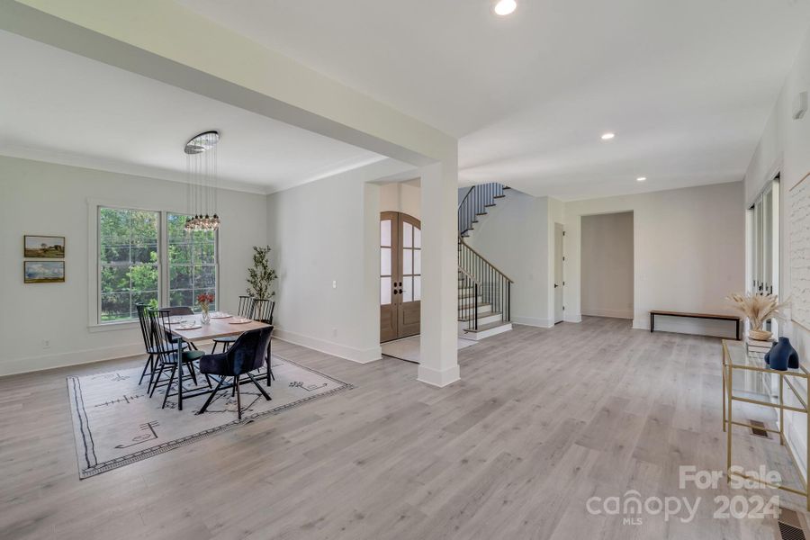 Furnished interior view inside a new home in , Charlotte (Image 31).