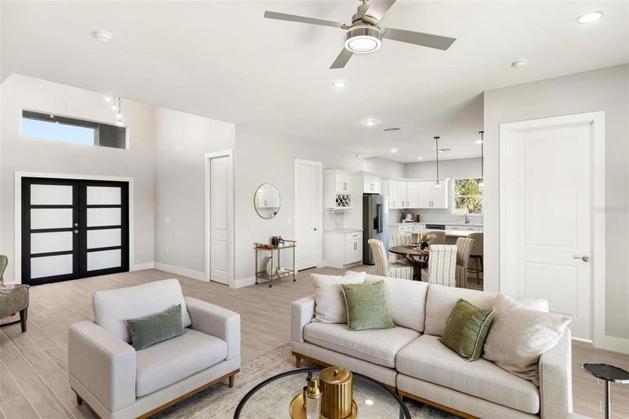 Furnished interior view inside a new home in , Placida (Image 12). Furnished interior view inside a new home in , Placida (Image 12).