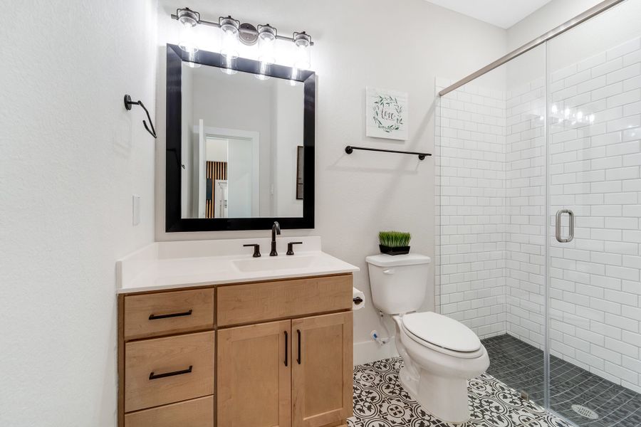 Furnished interior view inside a new home in Massey Oaks, Pearland (Image 26).