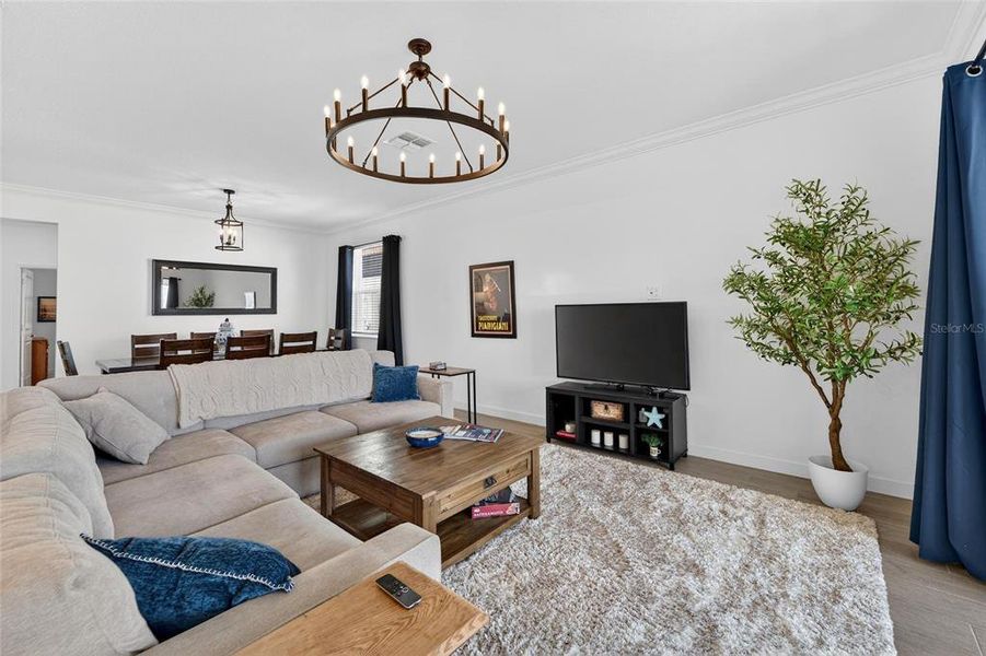 Furnished interior view inside a new home in Southshore Bay Active Adult, Wimauma (Image 42).