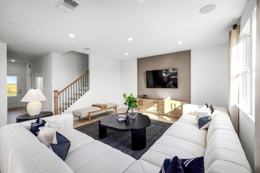Representative furnished interior of a home built from the Sandalwood by Centex in Larson Crossing, Elgin (Image 16). Representative furnished interior of a home built from the Sandalwood by Centex in Larson Crossing, Elgin (Image 16).