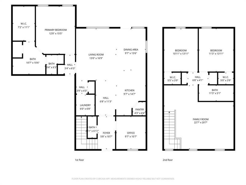 2D floor plan layout of this home in Gateway Parks, Forney, TX (Image 5).