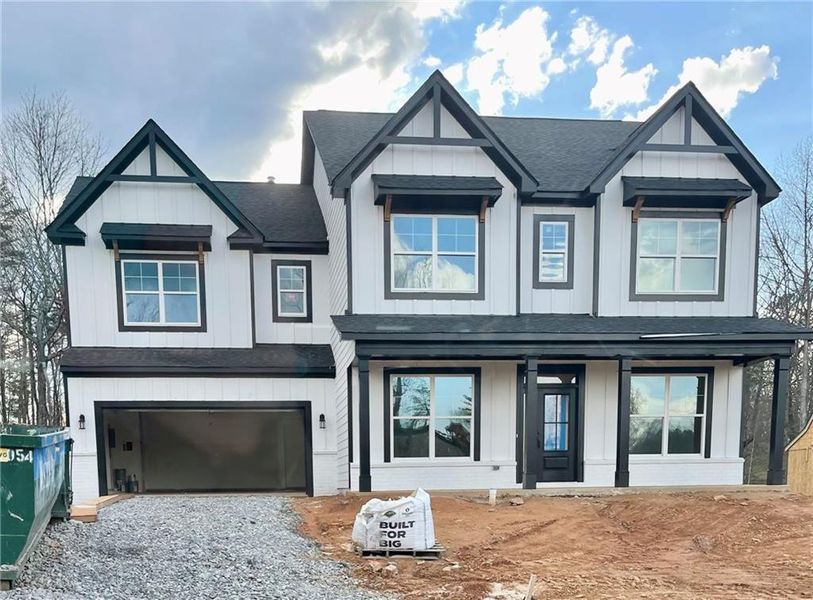 In-progress construction of a new home in , Dawsonville, GA (Image 77).