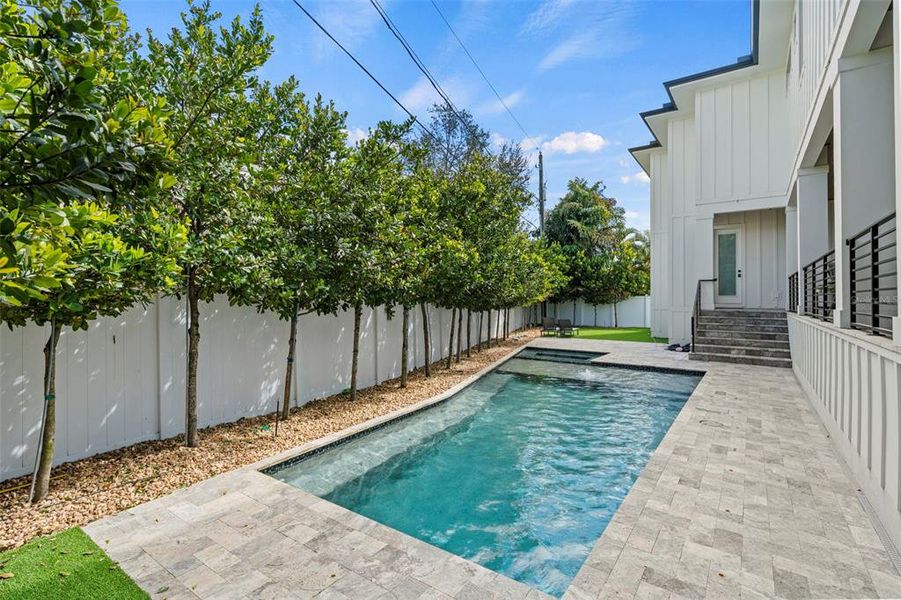 Exterior details and patio area of a home in , Tampa (Image 41).