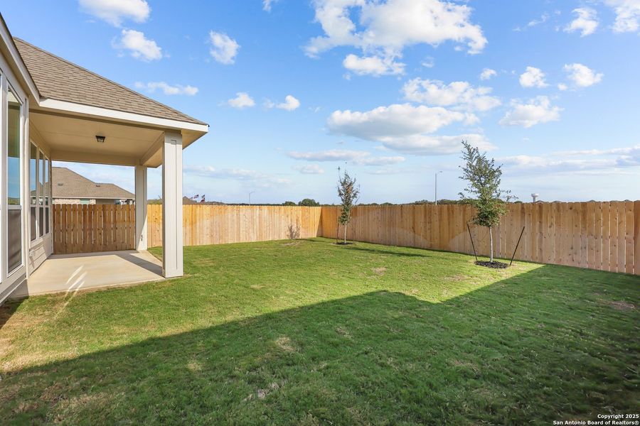 Exterior details and patio area of a home in Sunflower Ridge, New Braunfels (Image 18). Exterior details and patio area of a home in Sunflower Ridge, New Braunfels (Image 18).
