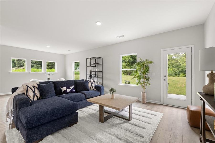 Furnished interior view inside a new home in Greene Farm, Cartersville (Image 12).