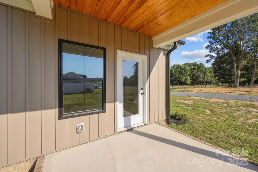 Back Door and Porch