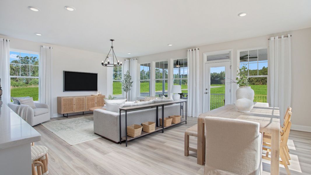 Furnished interior view inside a new home in Spring Village, Angier (Image 9). Furnished interior view inside a new home in Spring Village, Angier (Image 9).