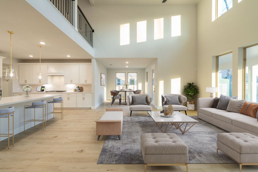Representative furnished interior of a home built from the Lockhart by Beazer Homes in ARTAVIA, Conroe (Image 7).