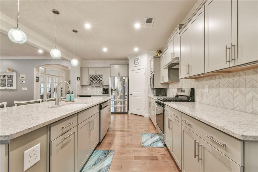 Furnished interior view inside a new home in , Hoschton (Image 29).