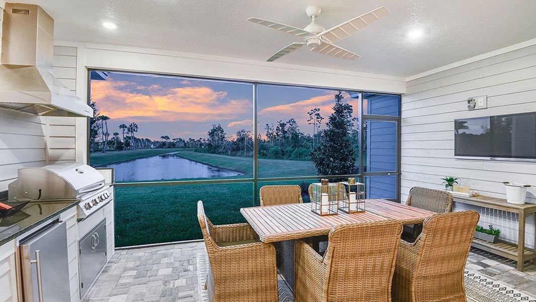 Representative furnished interior of a home built from the Sanibel by Taylor Morrison in Colbert Landings, Palm Coast (Image 24).