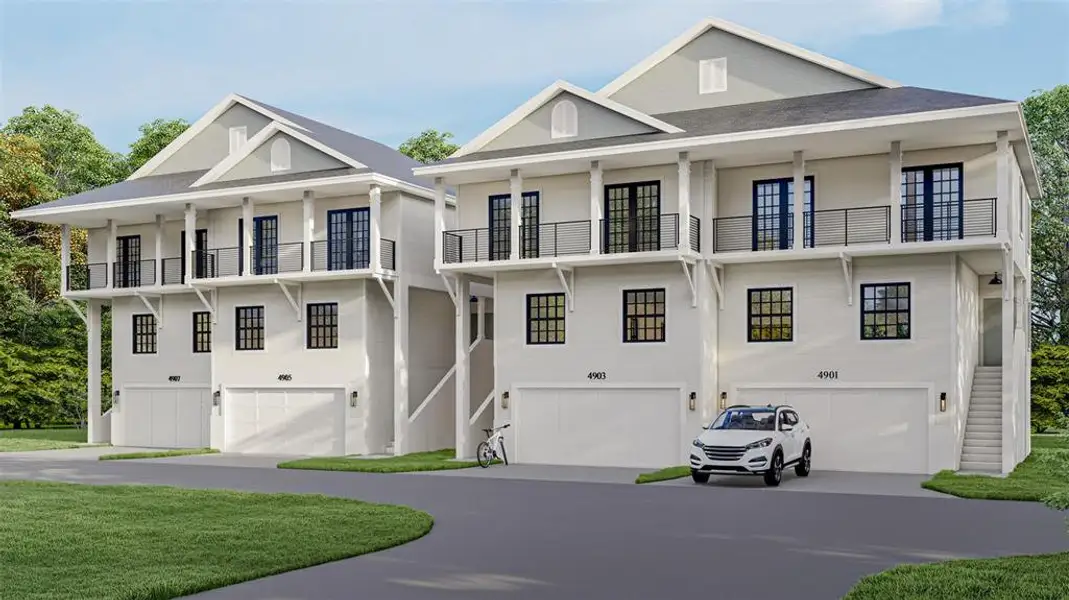 Front exterior of a new home in , Tampa, FL, highlighting curb appeal (Image 5).
