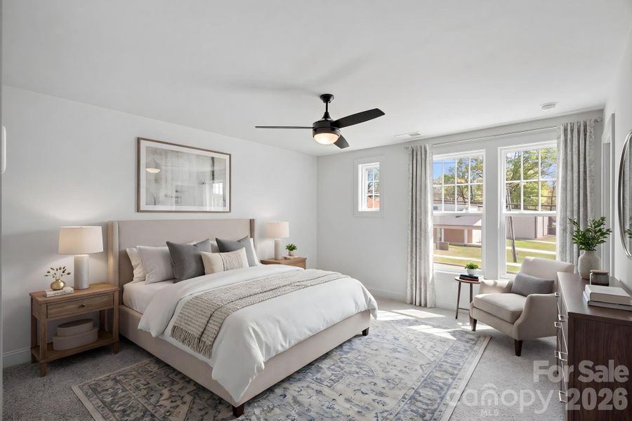 Furnished interior view inside a new home in , Charlotte (Image 10).