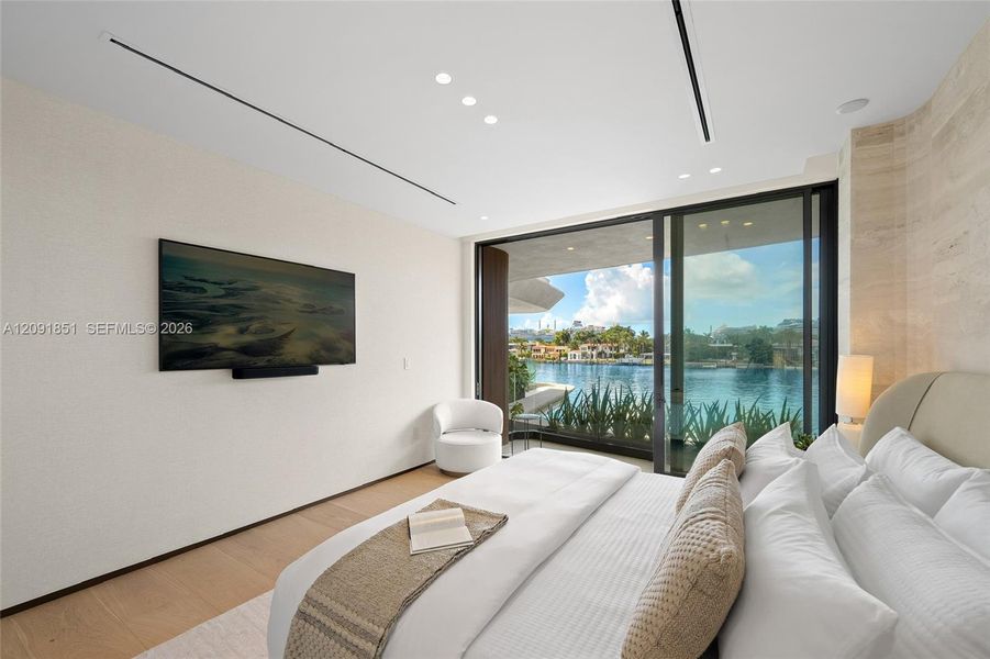 Furnished interior view inside a new home in , Miami Beach (Image 10). Furnished interior view inside a new home in , Miami Beach (Image 10).