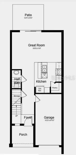 2D floor plan layout of this home in The Towns at Skye Ranch, Sarasota, FL (Image 4). 2D floor plan layout of this home in The Towns at Skye Ranch, Sarasota, FL (Image 4).