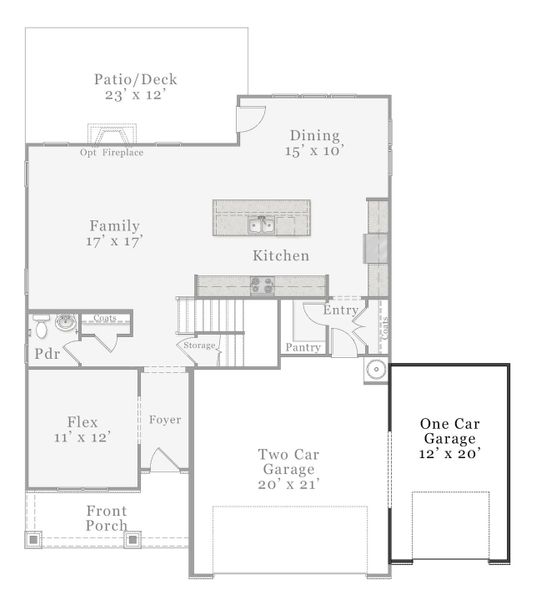 Optional Third Car Garage