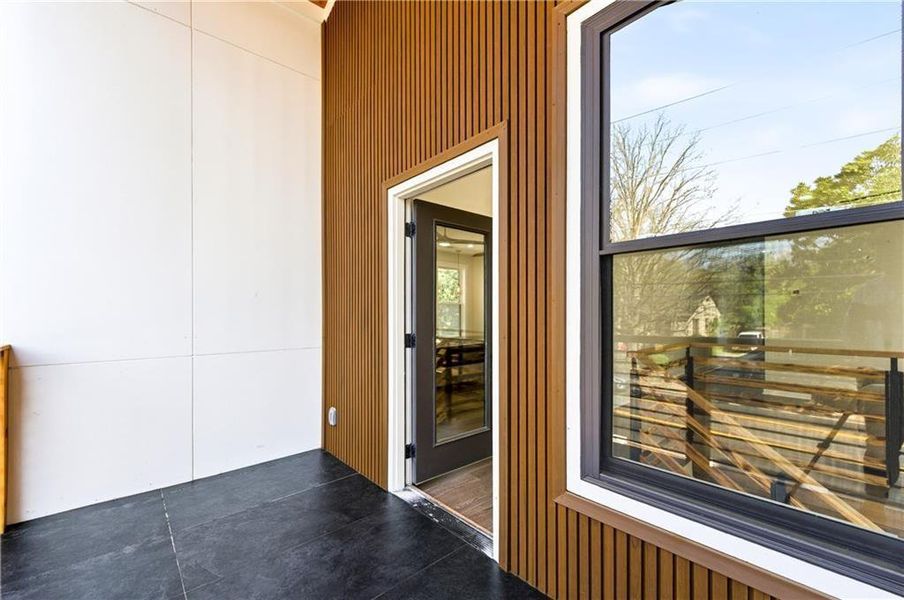 Exterior details and patio area of a home in , Atlanta (Image 26).
