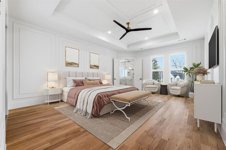 Furnished interior view inside a new home in , Aledo (Image 13).