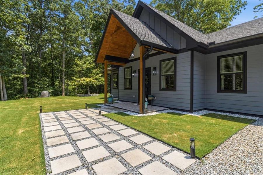 Exterior details and patio area of a home in , Ellijay (Image 36). Exterior details and patio area of a home in , Ellijay (Image 36).