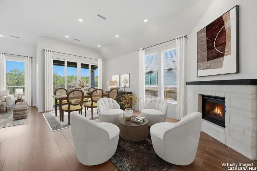 Furnished interior view inside a new home in Briggs Ranch, San Antonio (Image 8).