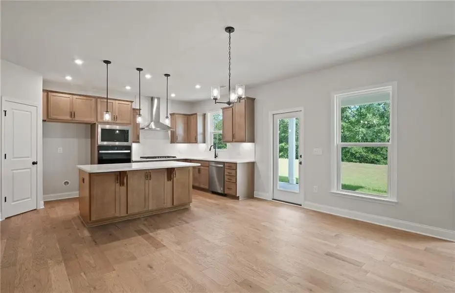 Furnished interior view inside a new home in Creekside at Skelton, Hoschton (Image 4).