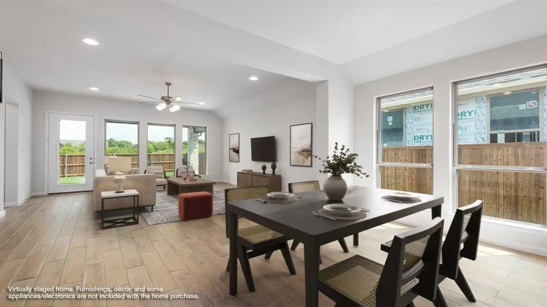 Furnished interior view inside a new home in Devonshire - Reserve 45', Forney (Image 12).
