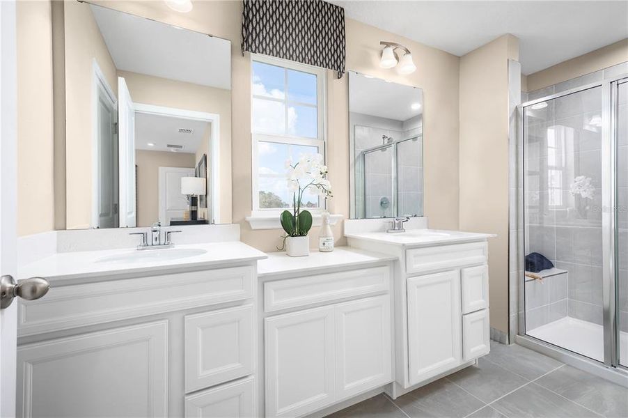 Furnished interior view inside a new home in Pine Pointe at Astonia, Davenport (Image 5). Furnished interior view inside a new home in Pine Pointe at Astonia, Davenport (Image 5).