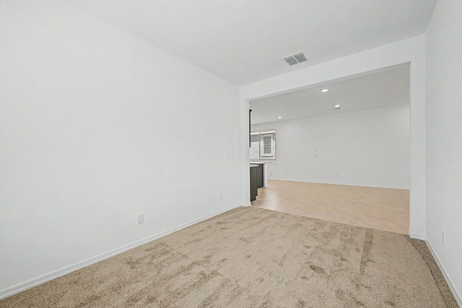Representative unfurnished interior of a home built from the Ecru by Mattamy Homes in Baker Farms, Phoenix (Image 9). Representative unfurnished interior of a home built from the Ecru by Mattamy Homes in Baker Farms, Phoenix (Image 9).
