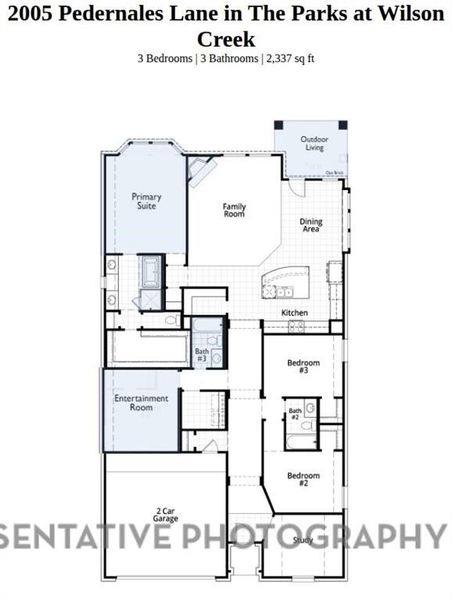 2D floor plan layout of this home in The Parks at Wilson Creek: 50ft. lots, Celina, TX (Image 2). 2D floor plan layout of this home in The Parks at Wilson Creek: 50ft. lots, Celina, TX (Image 2).