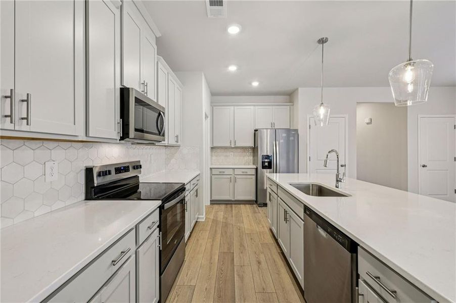 Furnished interior view inside a new home in Hawthorne Station, College Park (Image 8). Furnished interior view inside a new home in Hawthorne Station, College Park (Image 8).